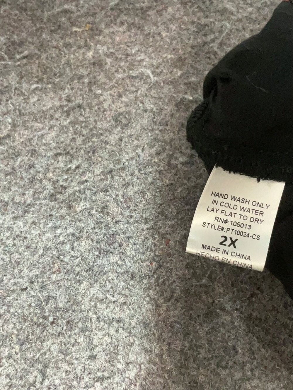 Savanna Jane Embroidered Boho Blouse Size 2X Black Floral Festival Top - Picture 5 of 5